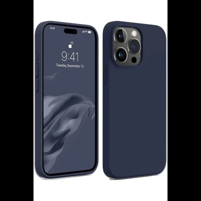 Newface Apple iPhone 15 Pro Max Kılıf First Silikon - Lacivert