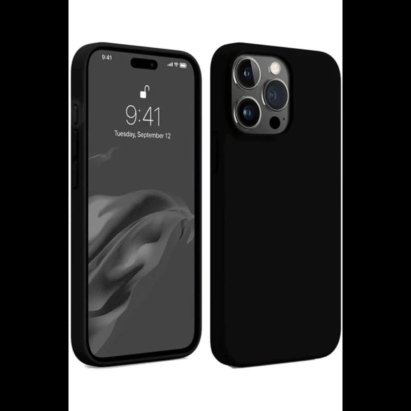 Newface Apple iPhone 15 Pro Kılıf First Silikon - Siyah