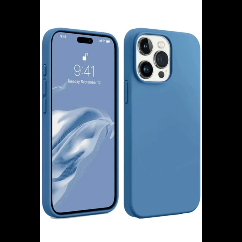 Newface Apple iPhone 15 Pro Kılıf First Silikon - Mavi