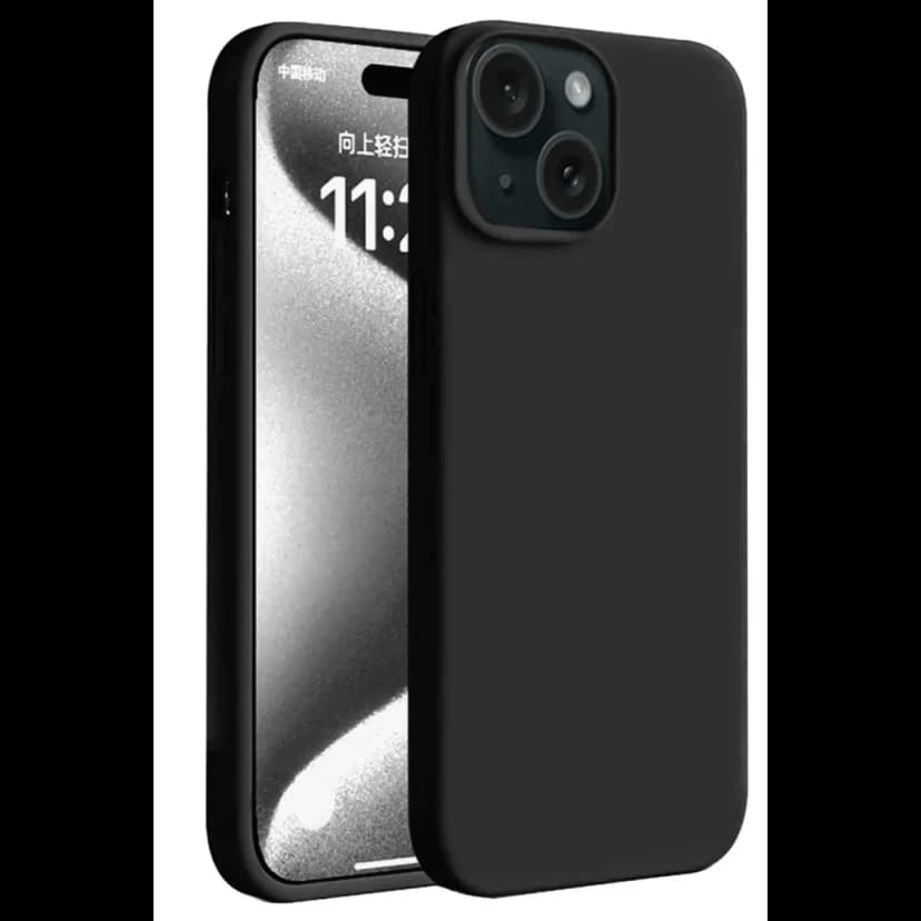 Newface Apple iPhone 15 Plus Kılıf First Silikon - Siyah