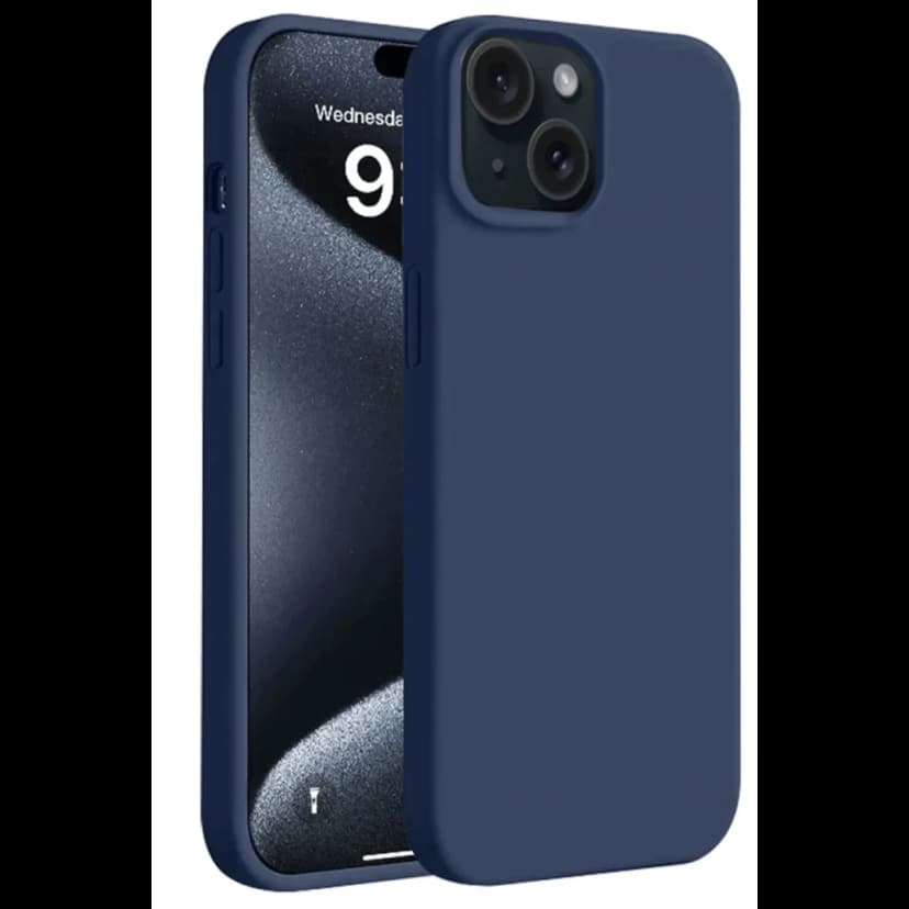 Newface Apple iPhone 15 Plus Kılıf First Silikon - Lacivert