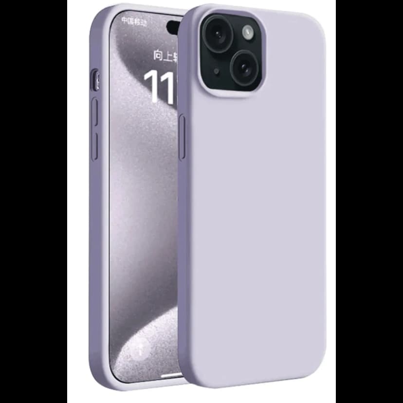 Newface Apple iPhone 15 Plus Kılıf First Silikon - Lila