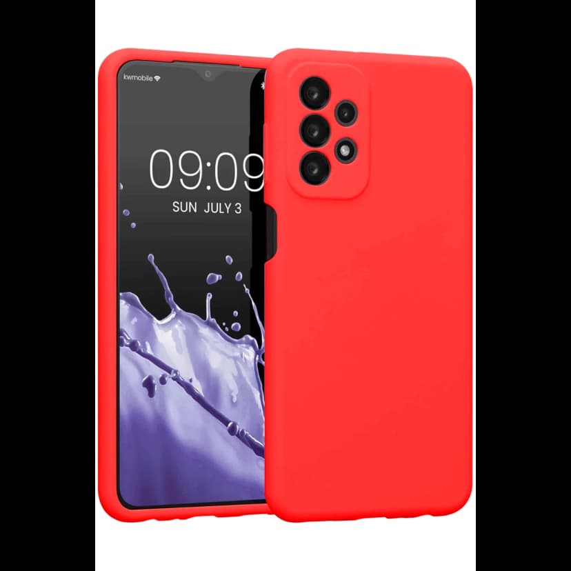Newface Samsung Galaxy A23 4G Kılıf First Silikon - Kırmızı