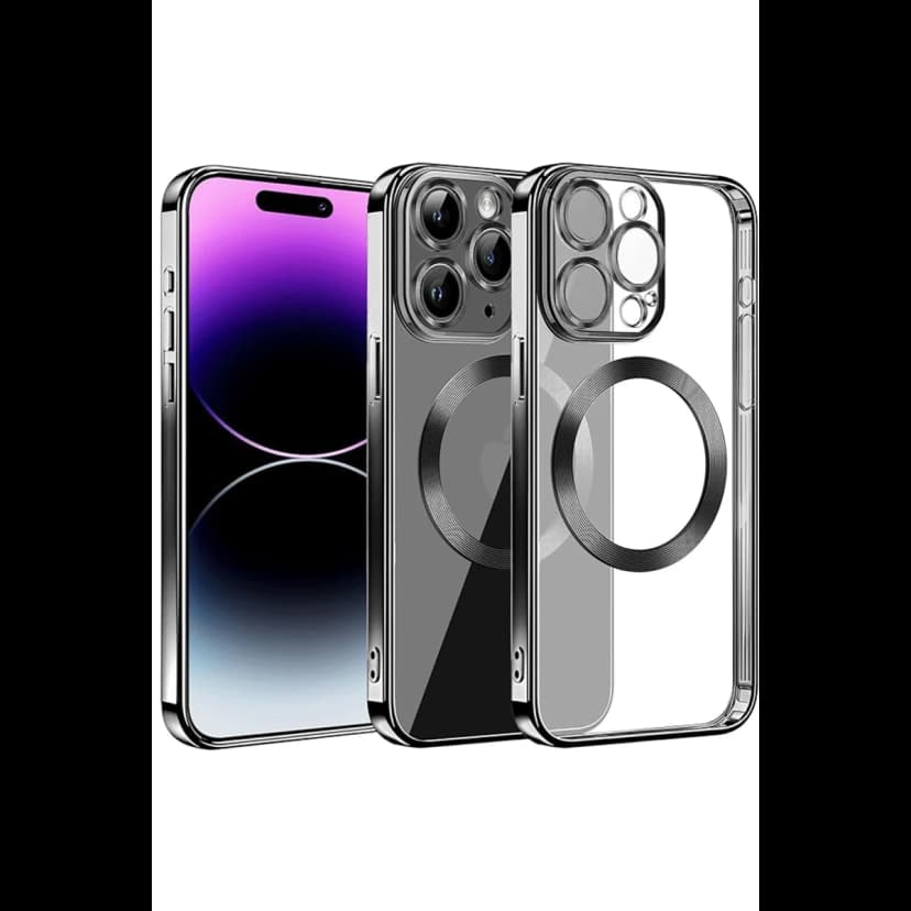 Newface Apple iPhone 13 Pro Max Kılıf Slot Silikon - Siyah