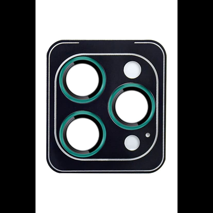 URR Apple iPhone 13 Pro Max Titanium Alloy AR Kamera Lens Koruyucu - Yeşil