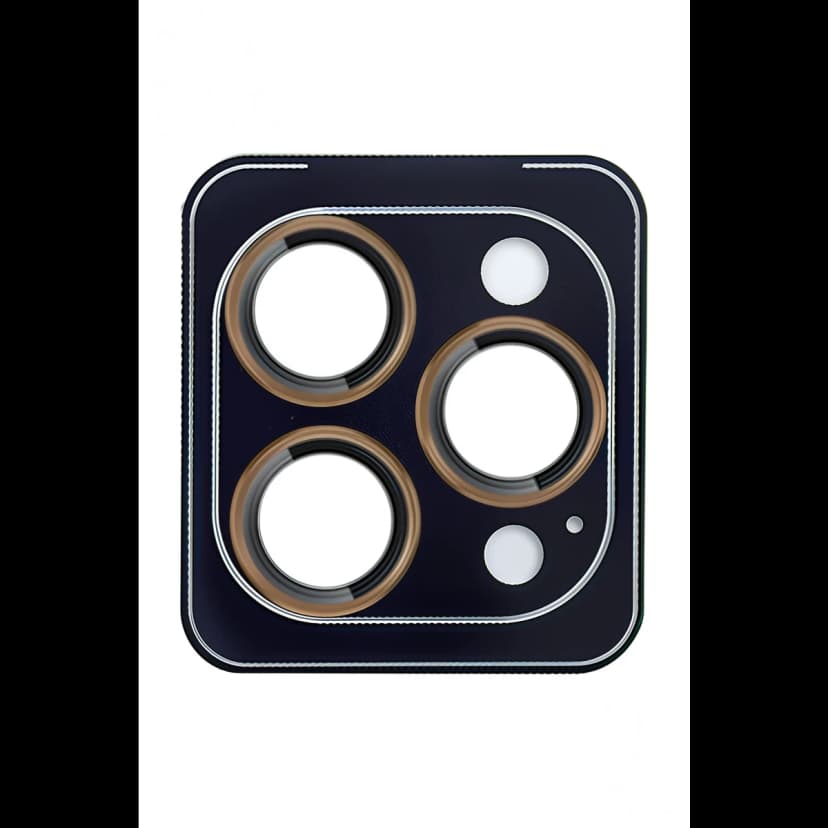 URR Apple iPhone 13 Pro Max Titanium Alloy AR Kamera Lens Koruyucu - Gold