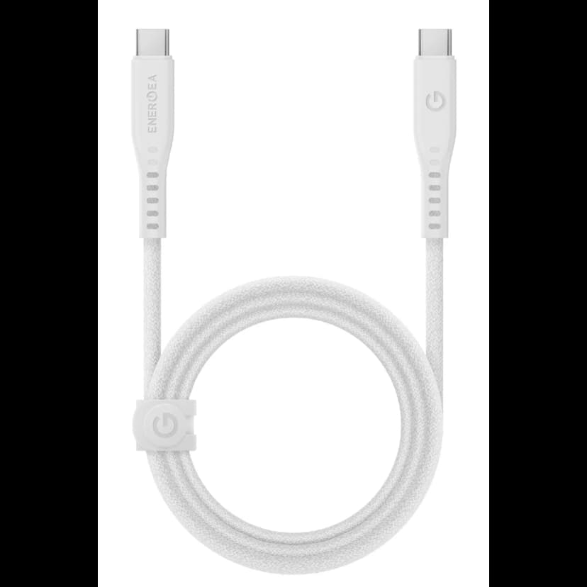 Energea Flow 1.5M 240W Type-C to Type-C PD Hızlı Şarj Kablo - Beyaz