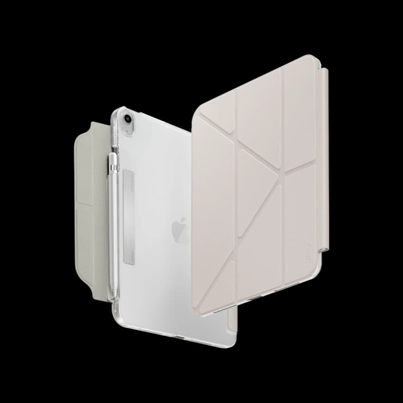 Uniq Apple iPad 2025 10.9 (10.nesil) A16 Camden Katlanabilir Tablet Kapak - Bej