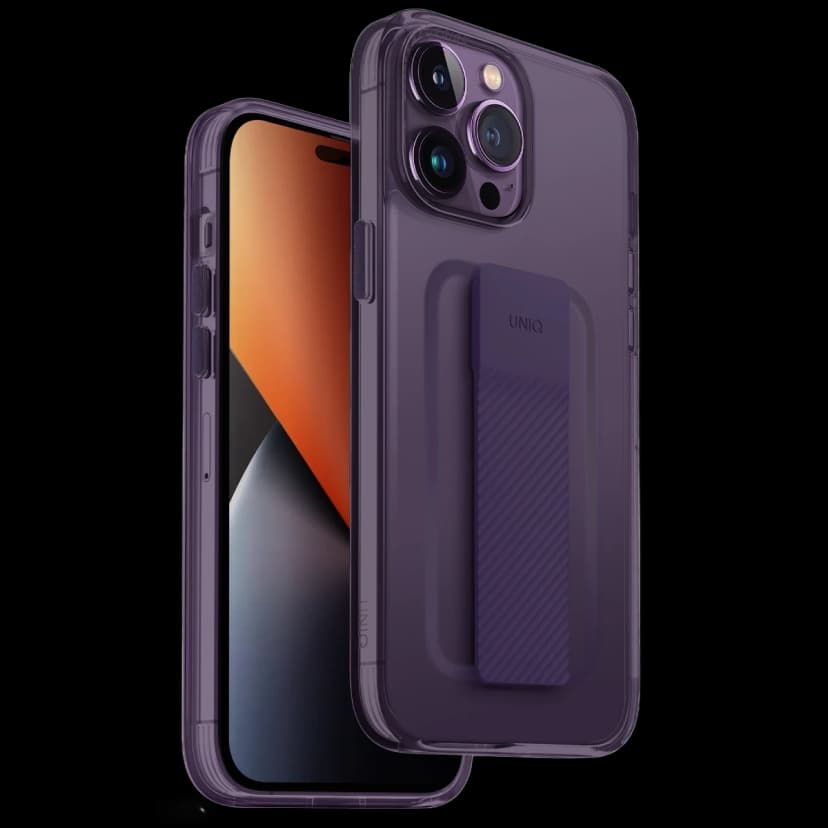 Uniq Apple iPhone 14 Pro Heldro Mount Kapak - Derin Mor