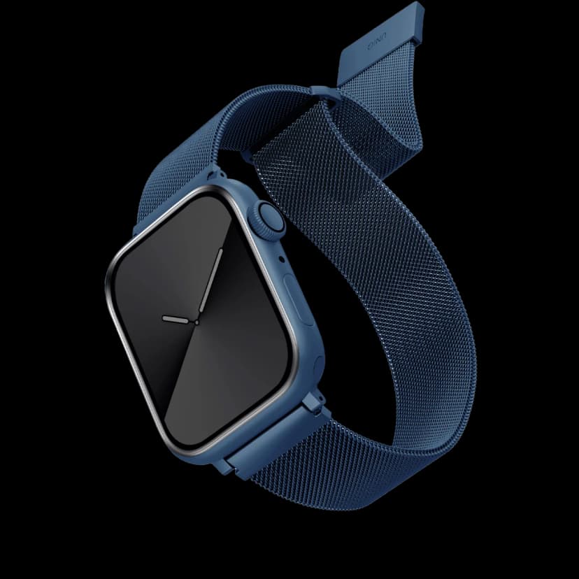 Uniq Apple Watch Ultra 41mm Dante Çelik Örgü Kordon - Mavi