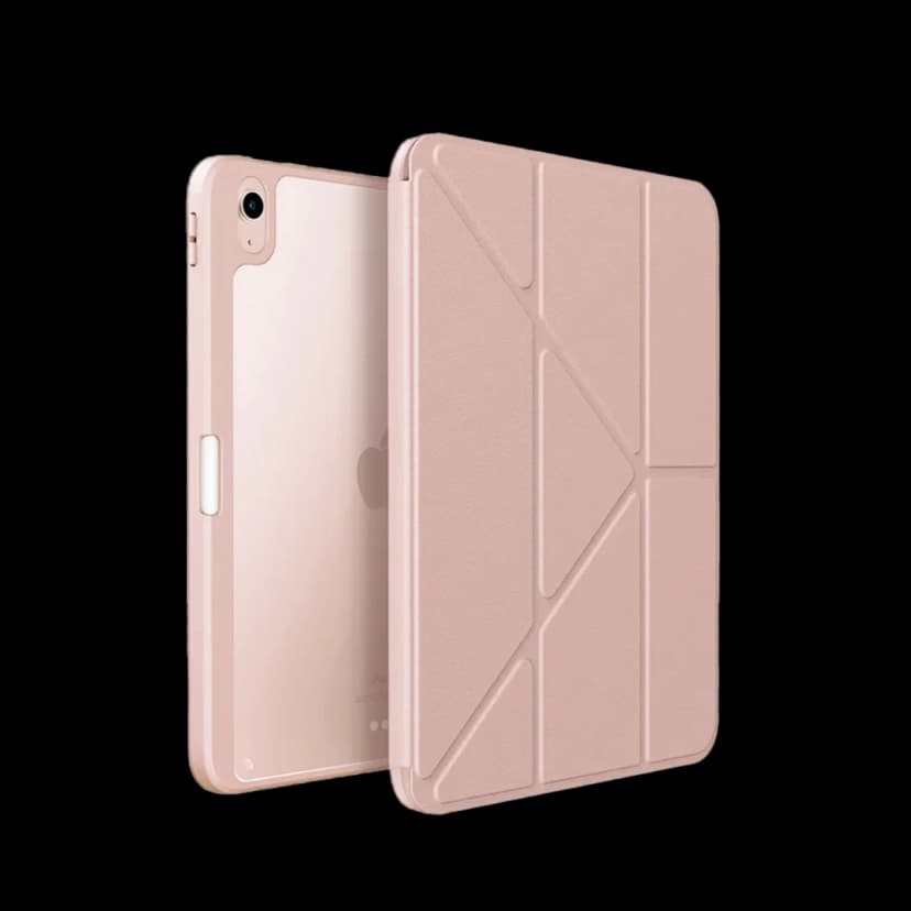 Uniq Apple iPad 2025 10.9 10.Nesil (A16) Moven Standlı Tablet Kapak - Pembe