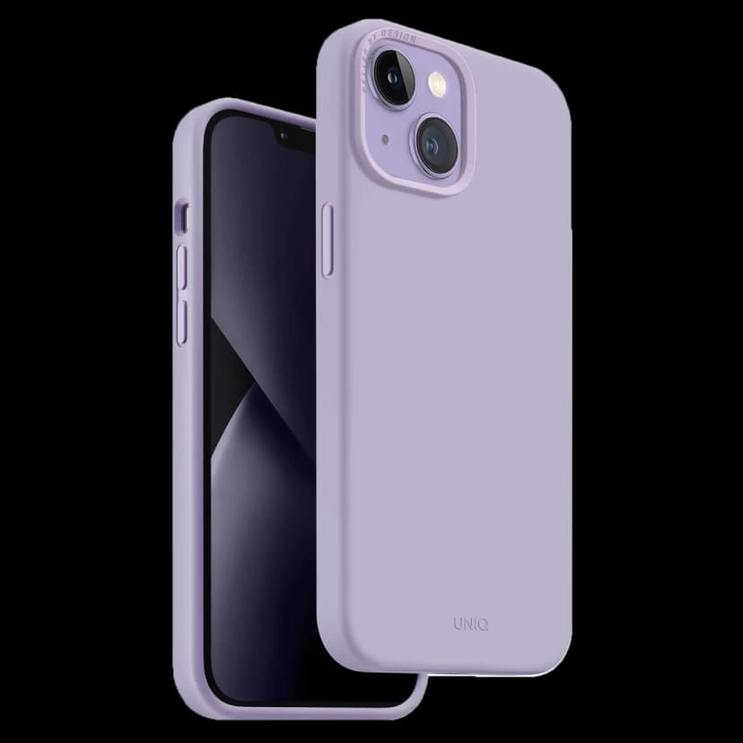 Uniq Apple iPhone 14 Plus Lino Silikon Kapak - Lila
