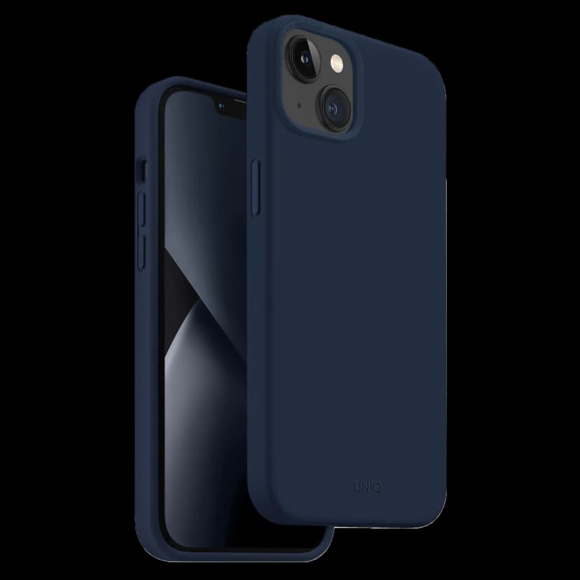 Uniq Apple iPhone 14 Plus Lino Silikon Kapak - Mavi