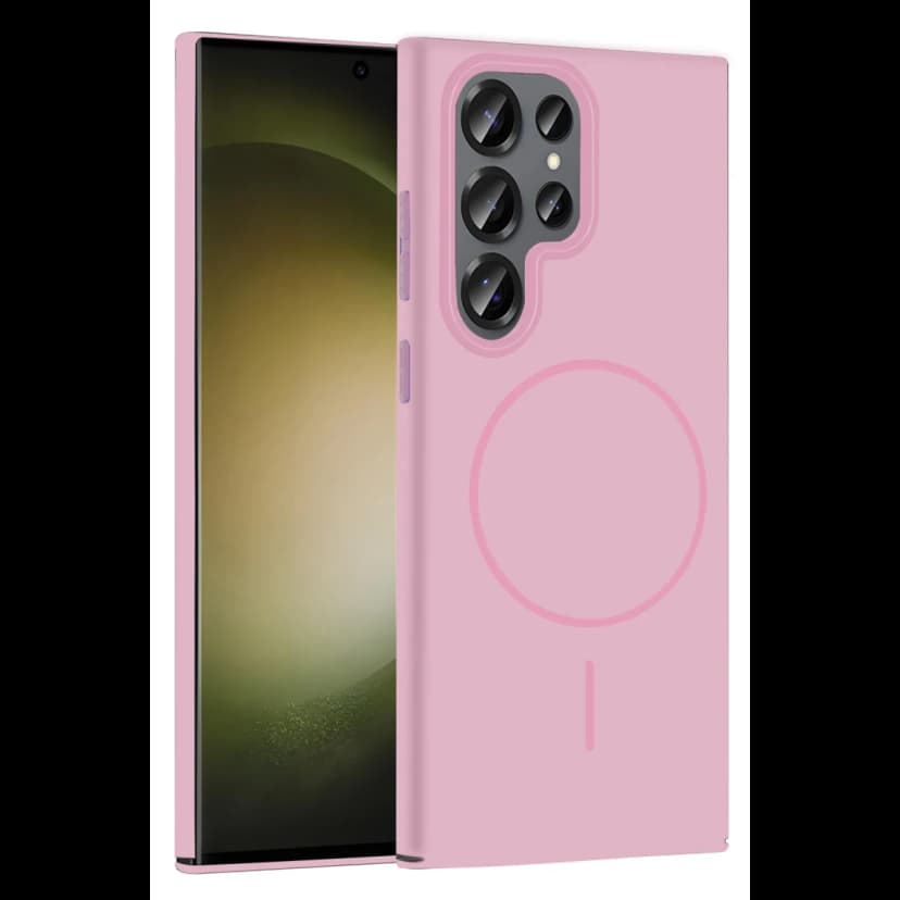 Joko Samsung Galaxy S23 Ultra Broş Magsafe Kapak - Pembe
