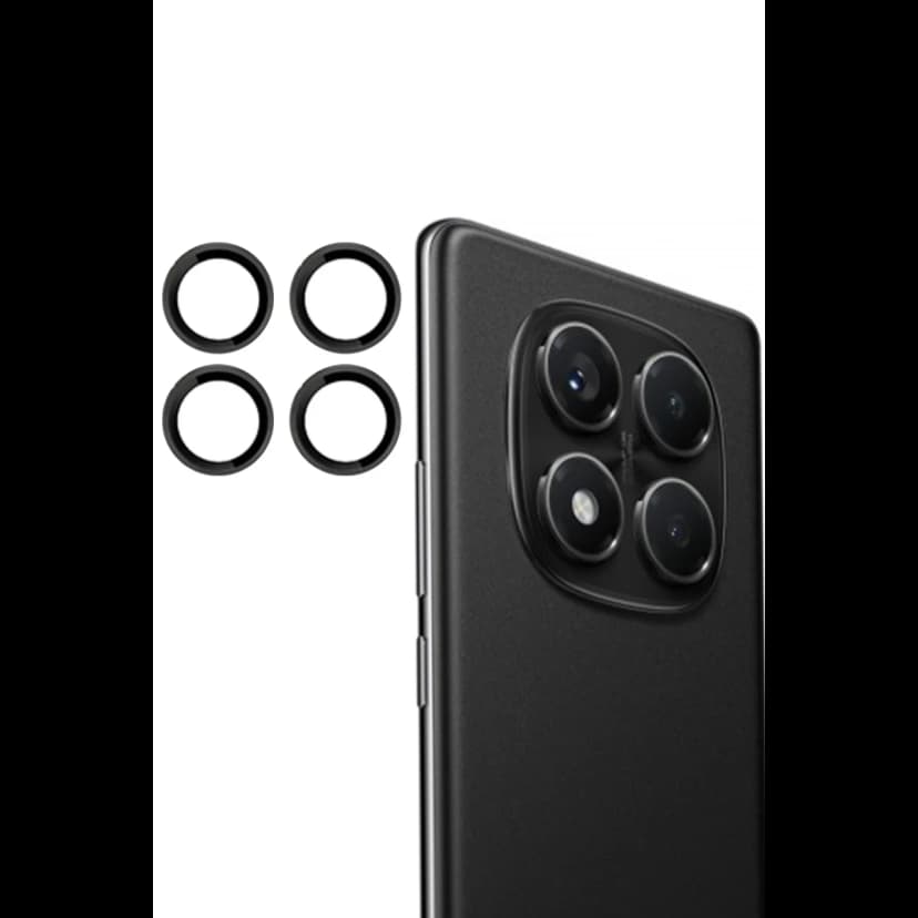 Joko Xiaomi Redmi Note 14 Pro 4G PVD Metal Kamera Lens - Siyah