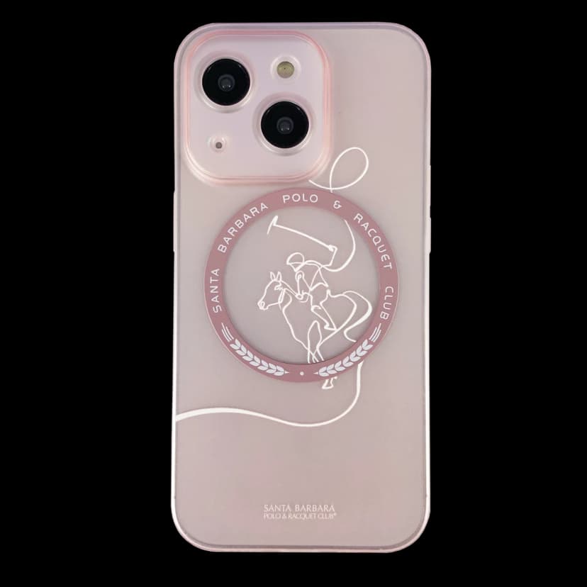 Santa Barbara Polo Racquet Club Apple iPhone 14 Albert Magsafe Kapak - Pembe