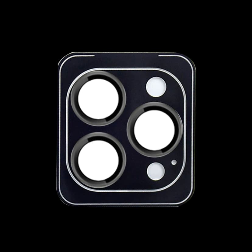 URR Apple iPhone 14 Pro Max Fan Series AR Kamera Lens Koruyucu - Koyu Gri