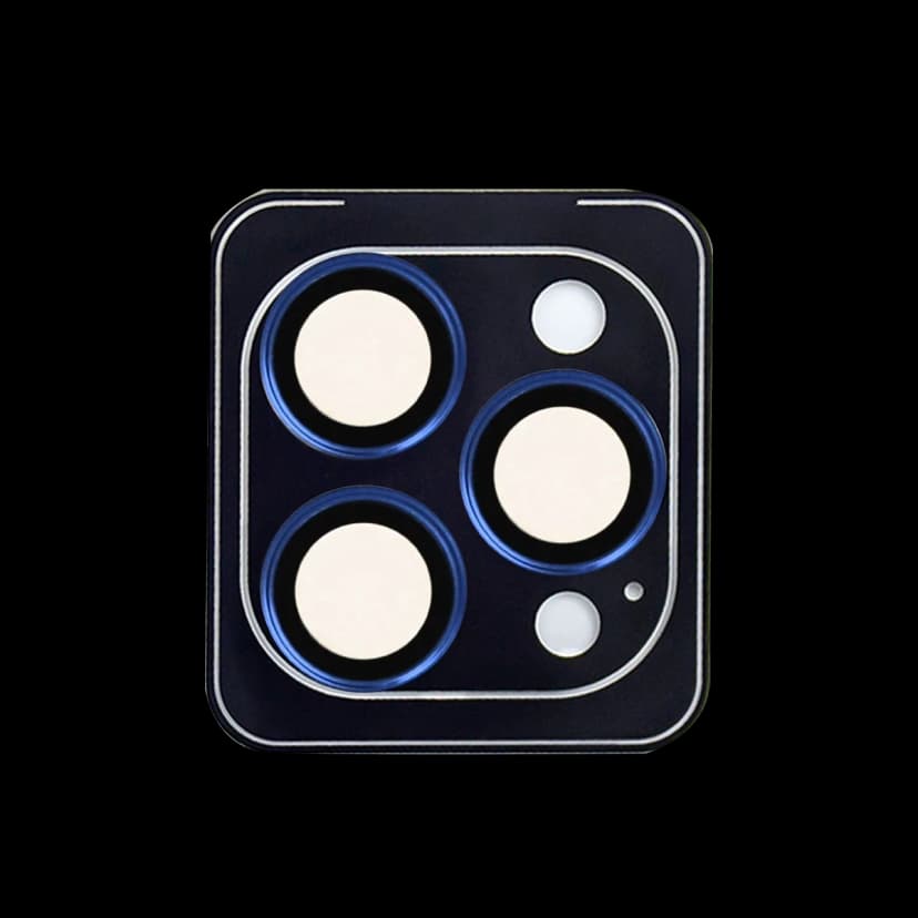 URR Apple iPhone 15 Pro Max Fan Series AR Kamera Lens Koruyucu - Mavi