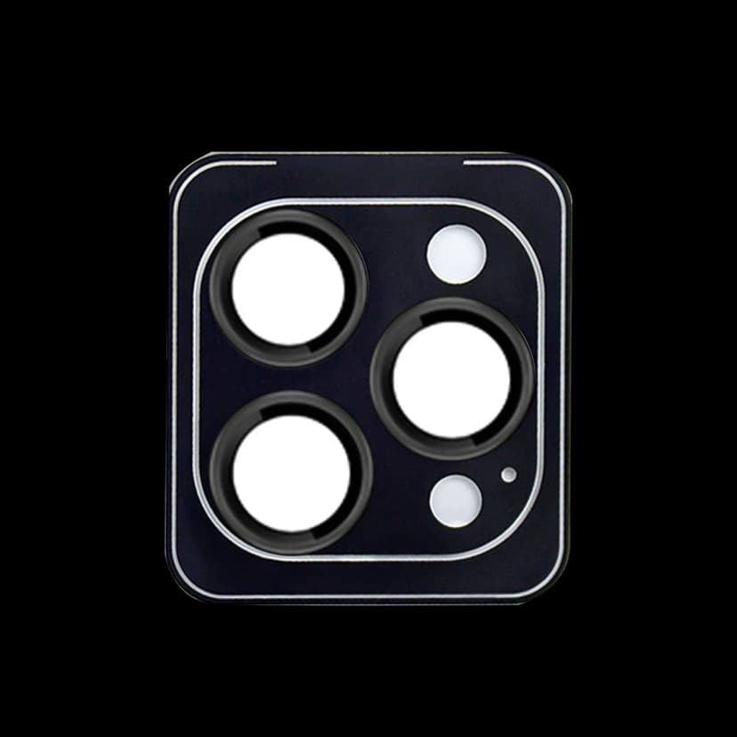 URR Apple iPhone 15 Pro Max Fan Series AR Kamera Lens Koruyucu - Siyah