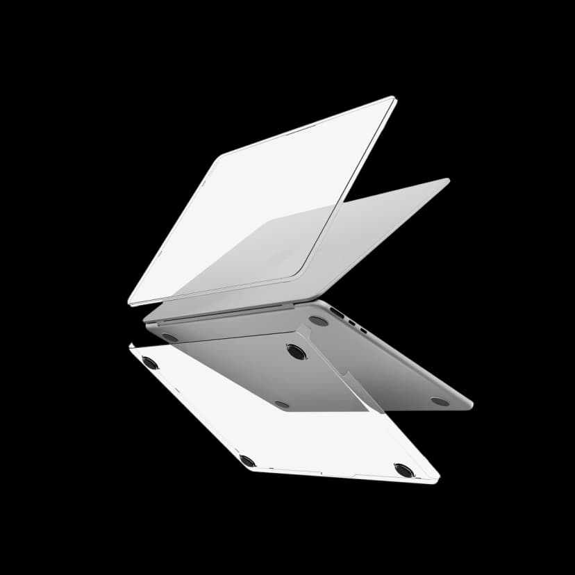 Uniq Apple Macbook Pro 14 (2024) Vero Macbook Kapak - Şeffaf