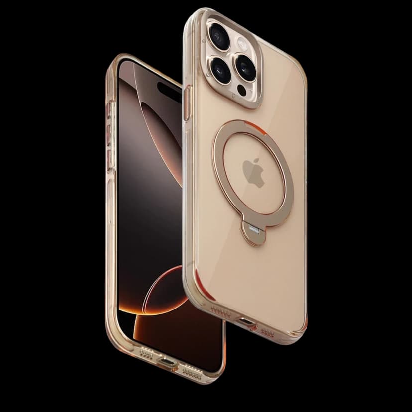 HDD Apple iPhone 15 Pro Max HBC-338 Andes Magsafe Standlı Kapak - Gold