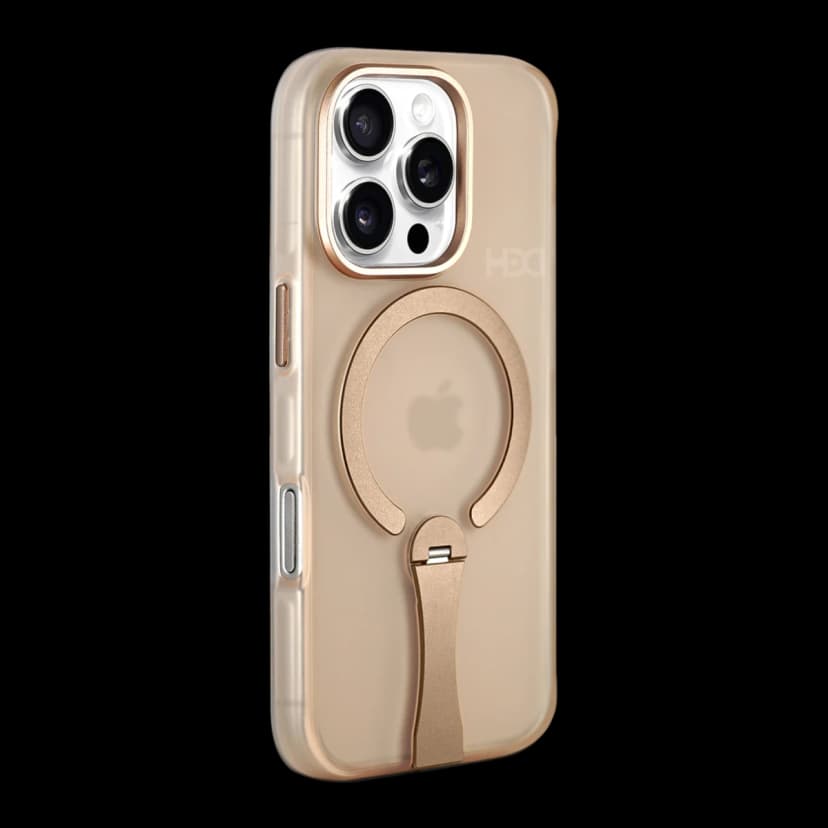 HDD Apple iPhone 16 Pro HBC-354 Kunlun Standlı Magsafe Kapak - Çöl Titanyum