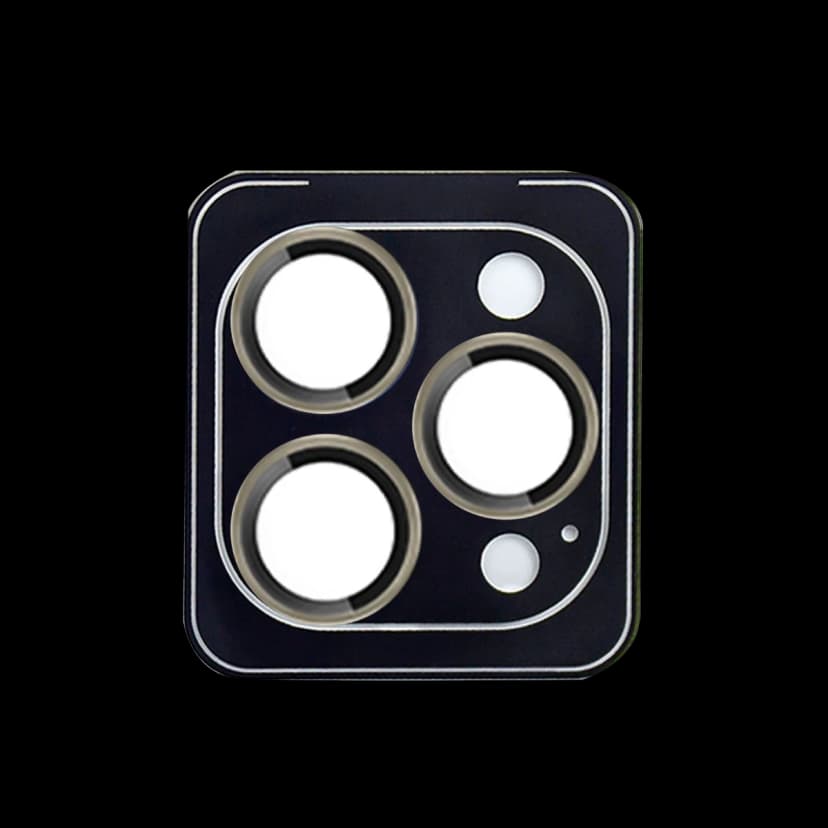 URR Apple iPhone 15 Pro Max Fan Series AR Kamera Lens Koruyucu - Natural Grey