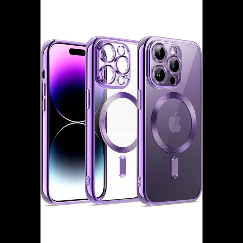 Newface Apple iPhone 14 Pro Kılıf Kross Magneticsafe Kapak - Mor