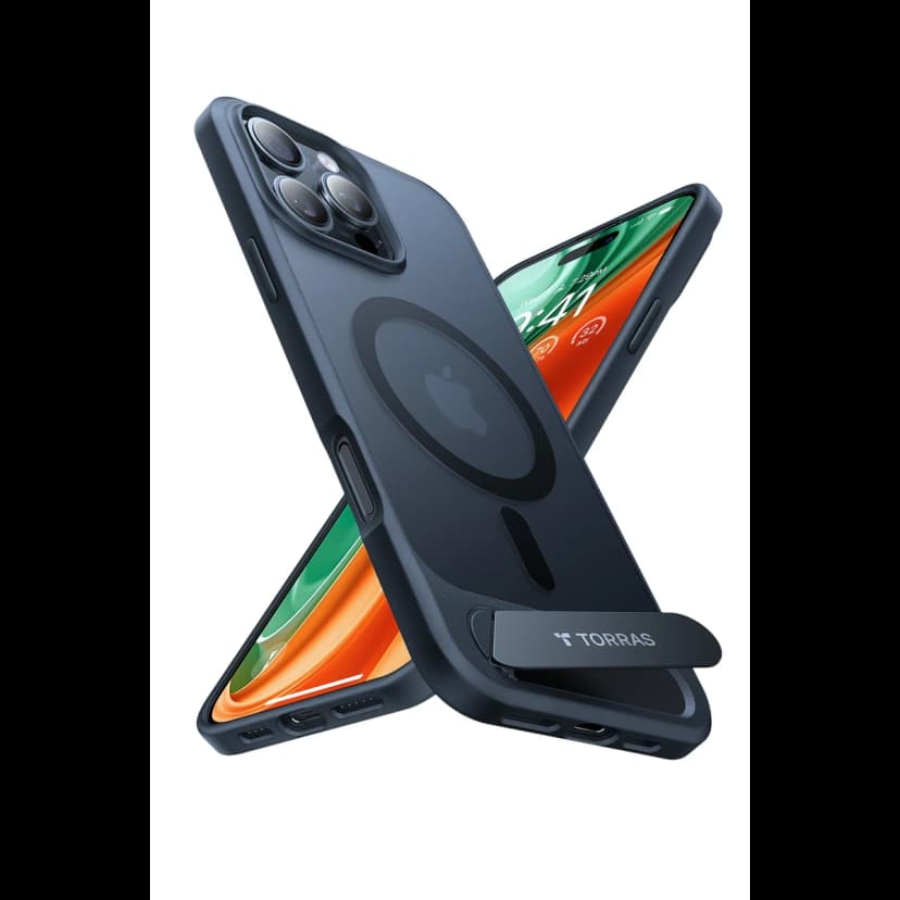 Torras Apple iPhone 16 Pro P Stand Serisi Magsafe Kılıf - Siyah