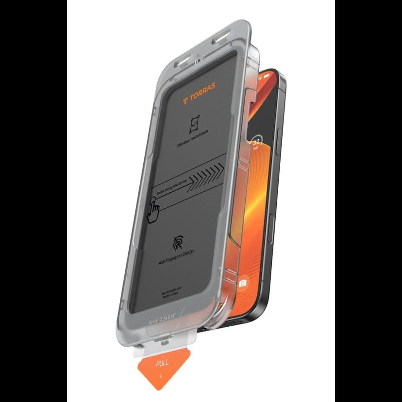 Torras Apple iPhone 16 Pro Install Master AutoKit Privacy Cam Ekran Koruyucu - Siyah