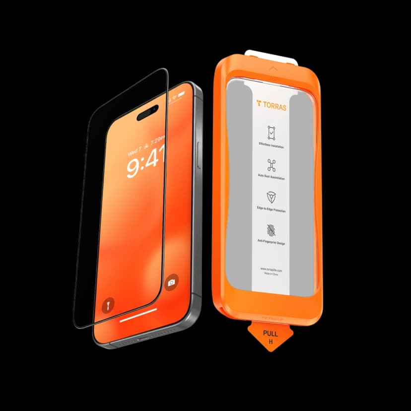 Torras Apple iPhone 16 Install Master AutoKit HD Cam Ekran Koruyucu - Şeffaf