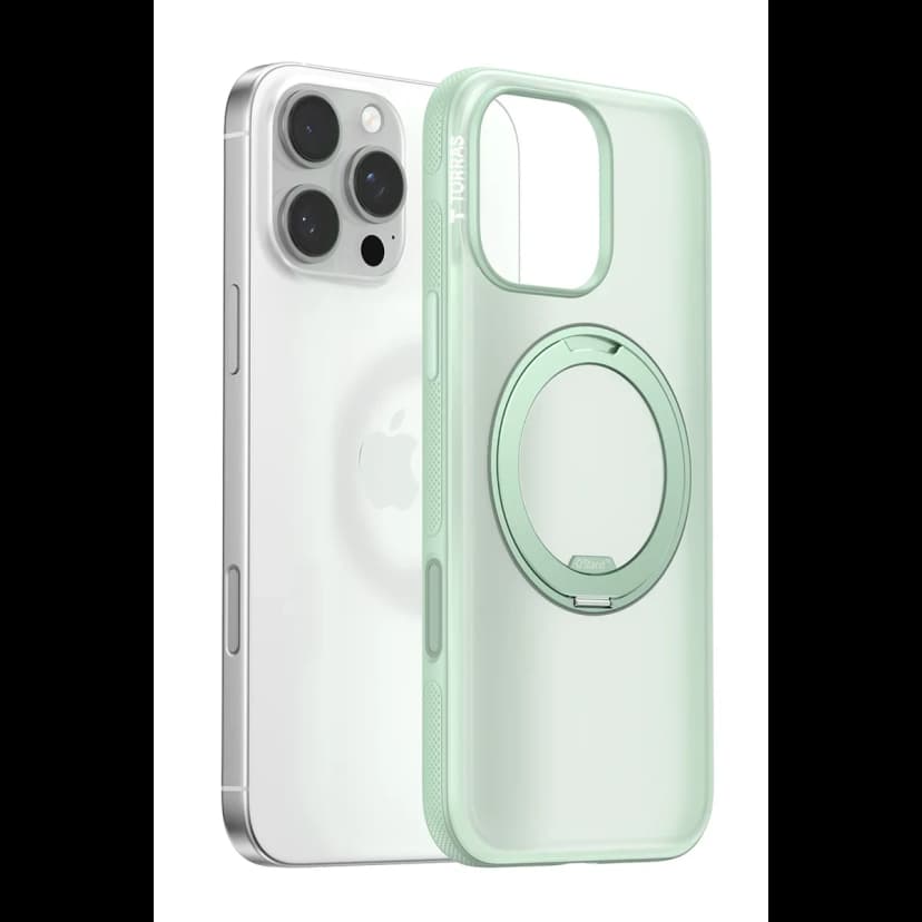 Torras Apple iPhone 16 Pro Max O Stand R Fitness Serisi Magsafe Kılıf - Açık Yeşil