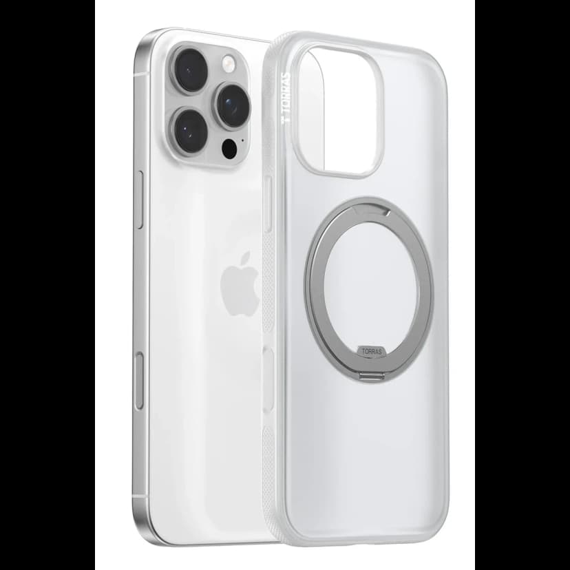 Torras Apple iPhone 16 Pro Max O Stand R Fitness Serisi Magsafe Kılıf - Şeffaf