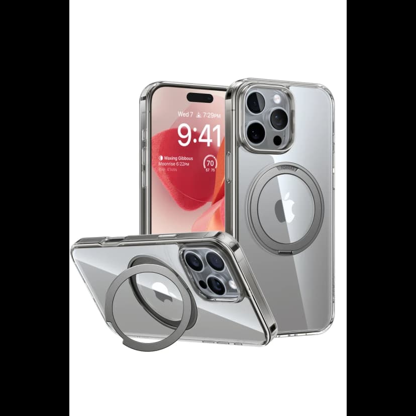 Torras Apple iPhone 16 Pro Max O Stand Pro Serisi Magsafe Kılıf - Gri