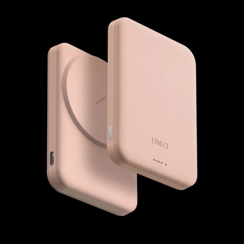 Uniq Lyden Lexa 5.000mAh Manyetik PD Kablosuz Type-C Powerbank - Pembe