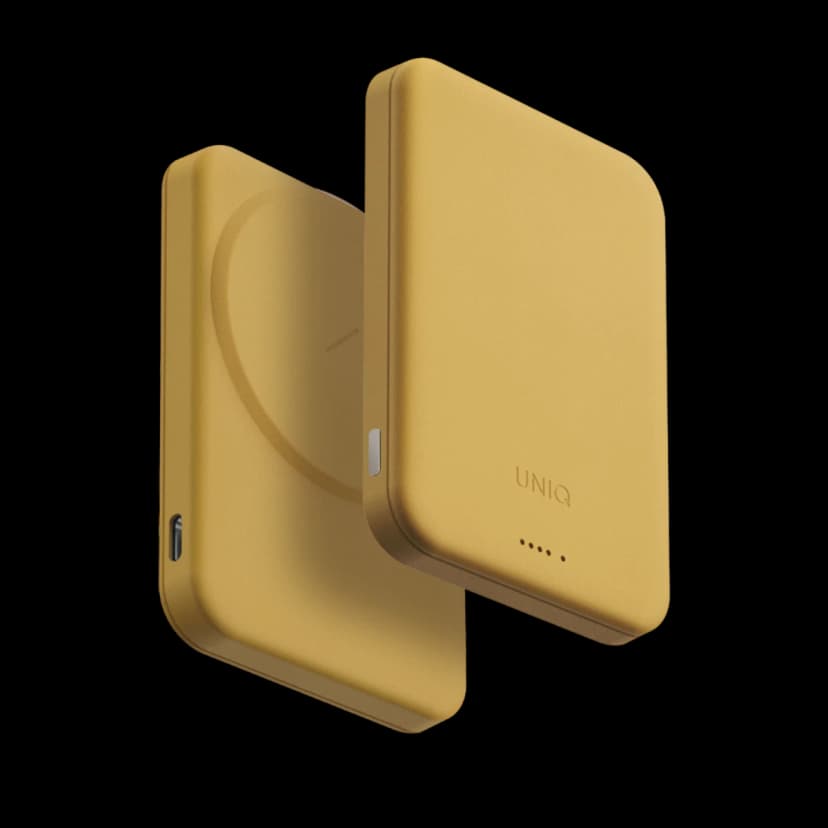 Uniq Lyden Lexa 5.000mAh Manyetik PD Kablosuz Type-C Powerbank - Sarı