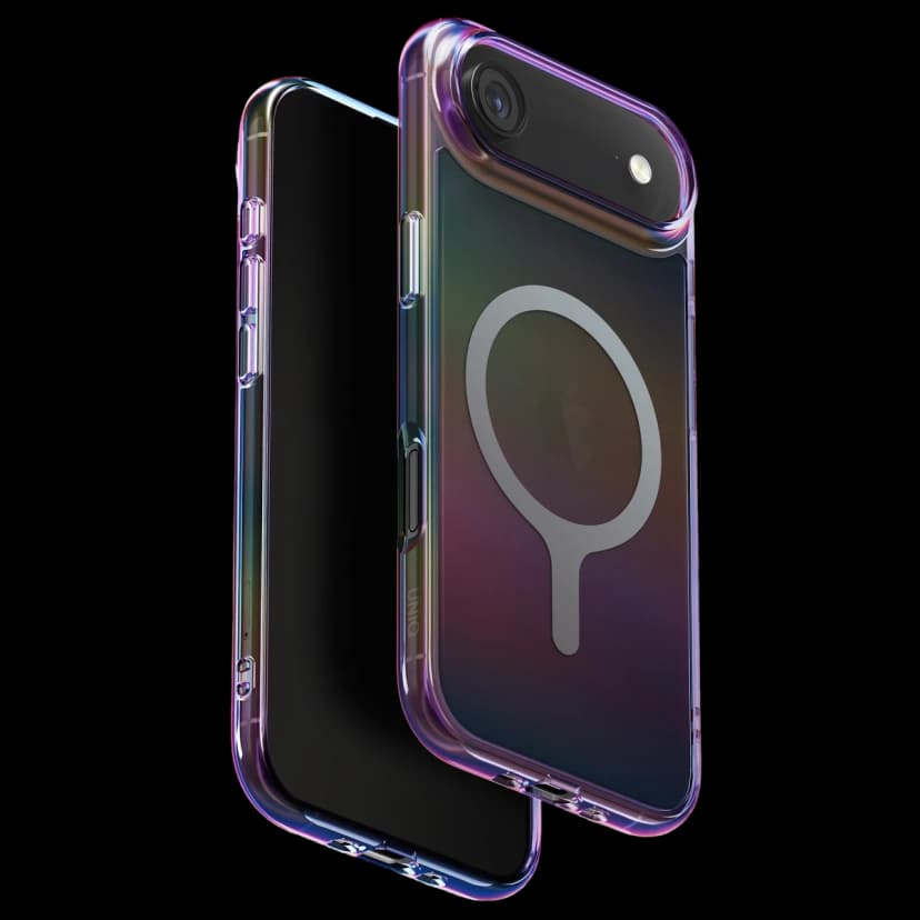 Uniq Apple iPhone 17 Air Iridescia Magsafe Kapak - Dark Rainbow