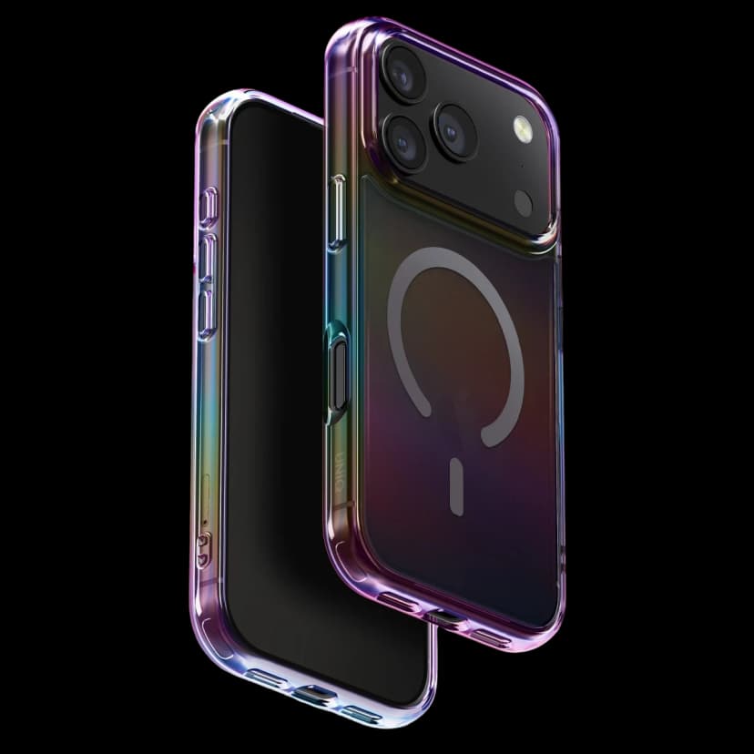 Uniq Apple iPhone 17 Pro Max Iridescia Magsafe Kapak - Dark Rainbow