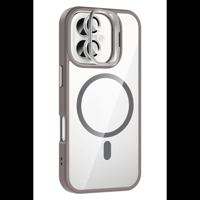 Joko Apple iPhone 16 Plus Remim Lensli Magsafe Standlı Kapak - Titan Gri