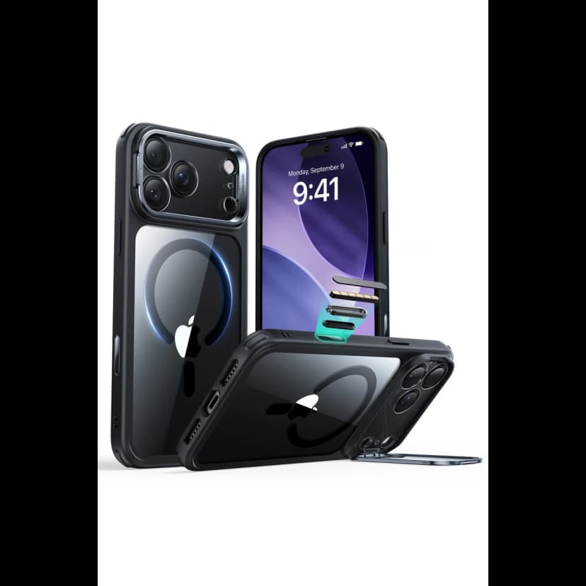 ESR Apple iPhone 17 Pro Classic Hybrid Magsafe Standlı Kapak - Siyah