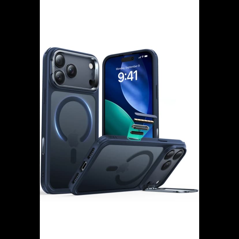ESR Apple iPhone 17 Pro Max Classic Hybrid Magsafe Standlı Kapak - Mavi