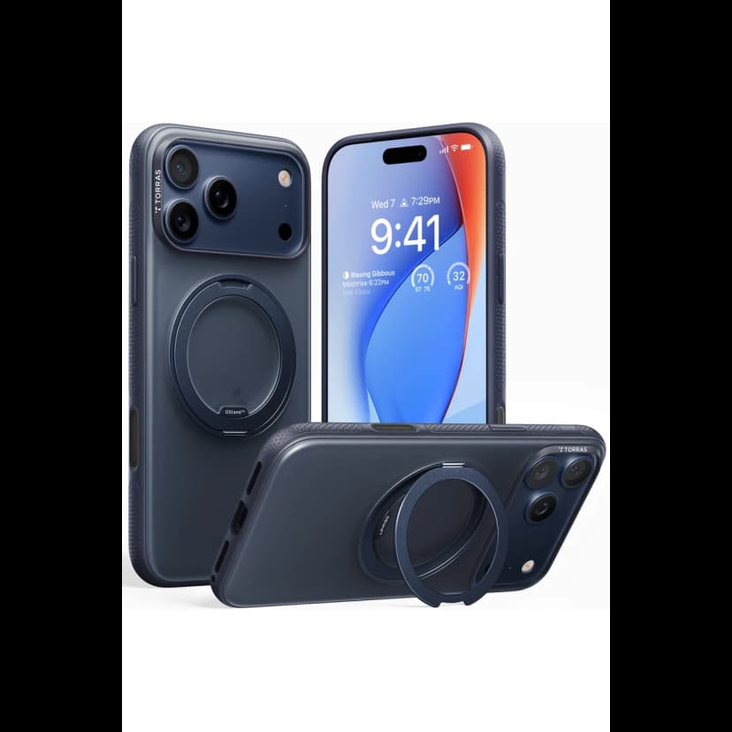 Torras Apple iPhone 17 Pro O Stand R Fitness Serisi Magsafe Kılıf - Lacivert