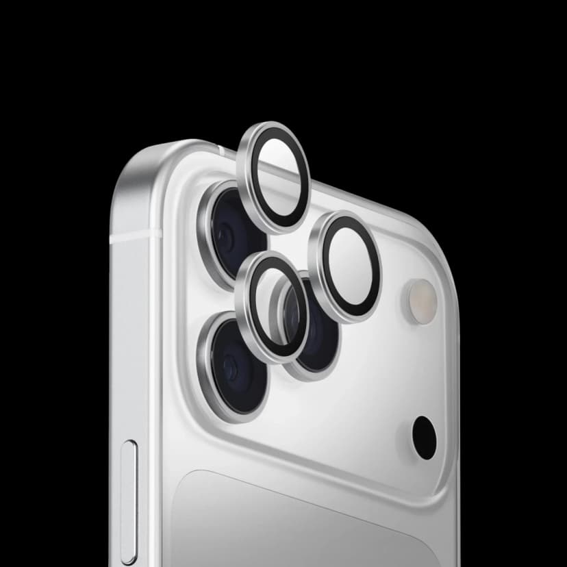Uniq Apple iPhone 17 Pro Max Optix Alüminyum Kamera Lens Koruyucu - Gümüş