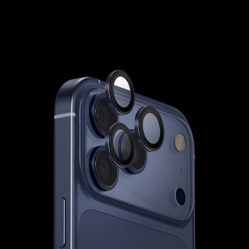 Uniq Apple iPhone 17 Pro Max Optix Alüminyum Kamera Lens Koruyucu - Lacivert