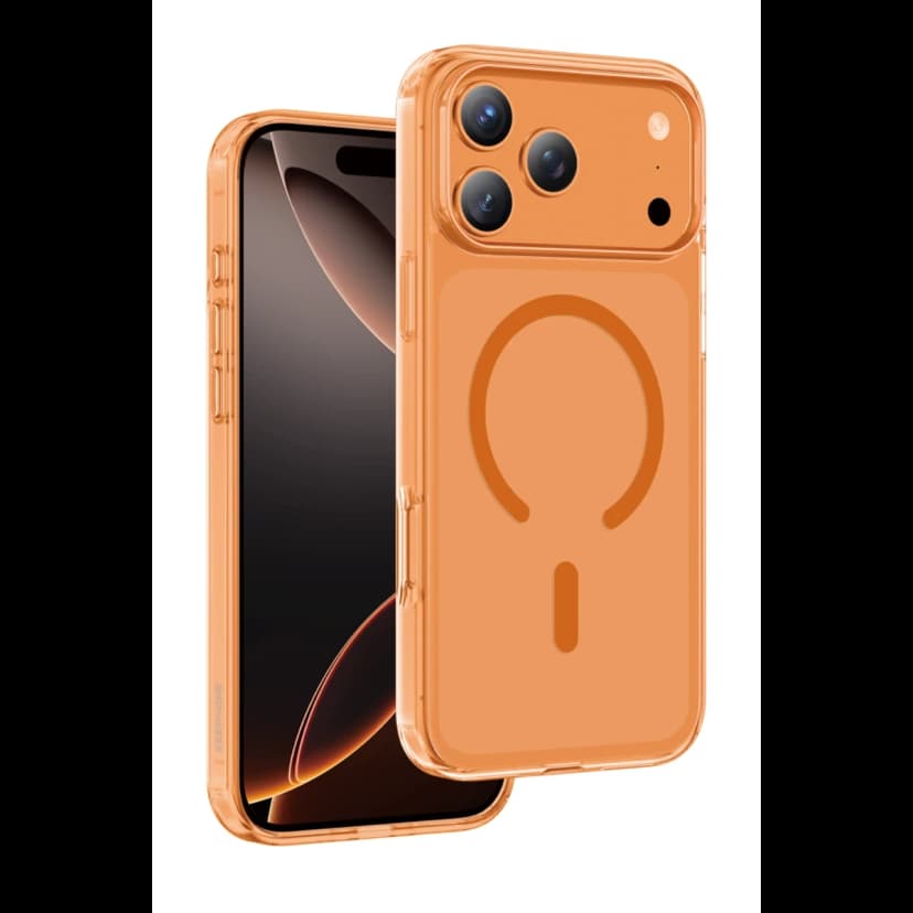 Keephone Apple iPhone 17 Pro Hybrid Pro Magsafe Kılıf - Turuncu