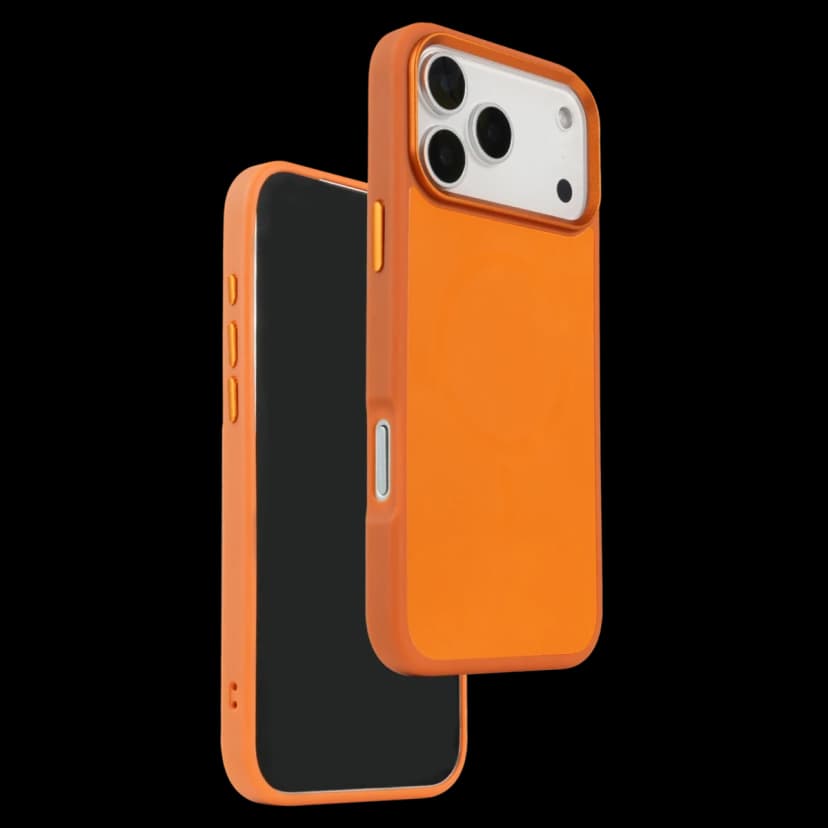 URR Apple iPhone 17 Pro Max IRIS Matte Pure Glass Magsafe Kapak - Turuncu