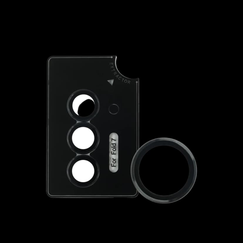 URR Samsung Galaxy Z Fold 7 AR Kamera Lens Koruyucu - Siyah
