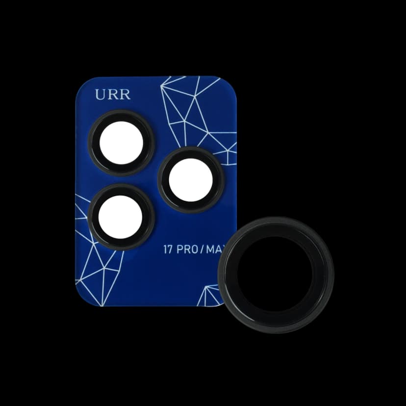 URR Apple iPhone 17 Pro Max Sapphire PVDSS Kamera Lens Koruyucu - Natural Grey