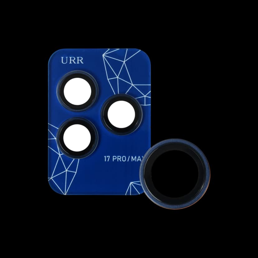 URR Apple iPhone 17 Pro Max Sapphire PVDSS Kamera Lens Koruyucu - Lacivert