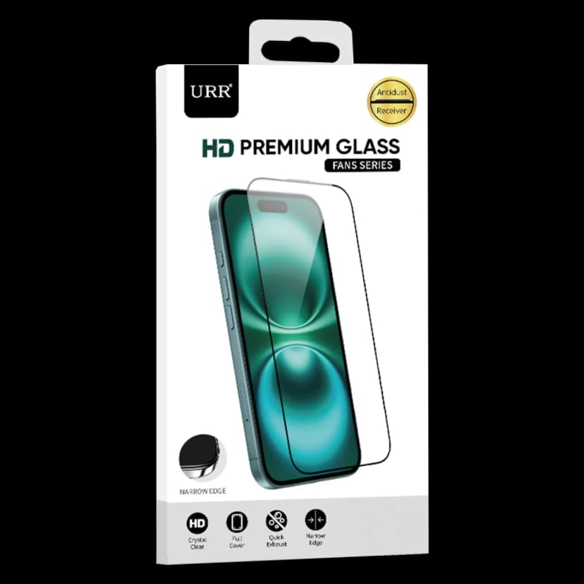 URR Apple iPhone 17 Pro Max Fans Series Premium HD Cam Ekran Koruyucu - Siyah